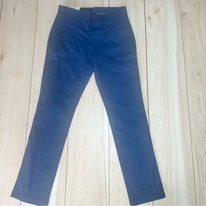 English laundry‎ men’s chino pants 30 X 32 Blue Straight, Leg Flat Front Trouser